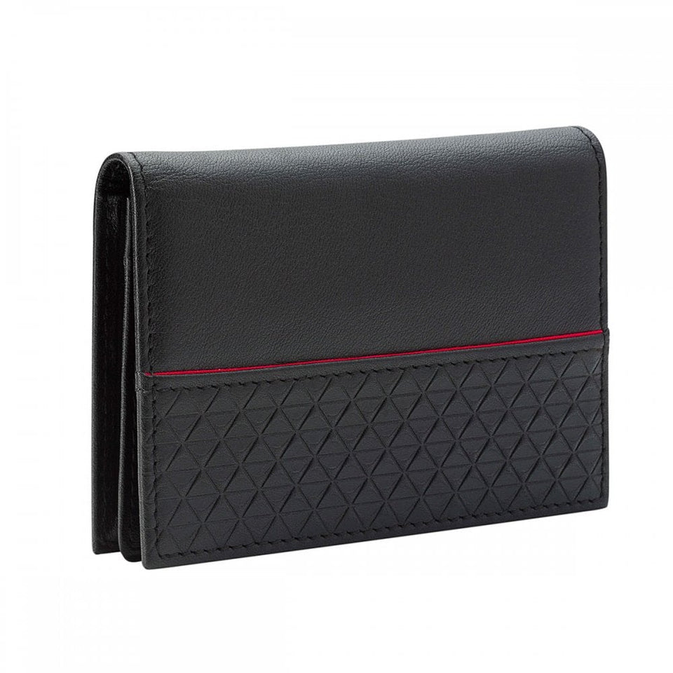 Fred Bennett Reborn Recycled Leather Red Detailed Cardholder