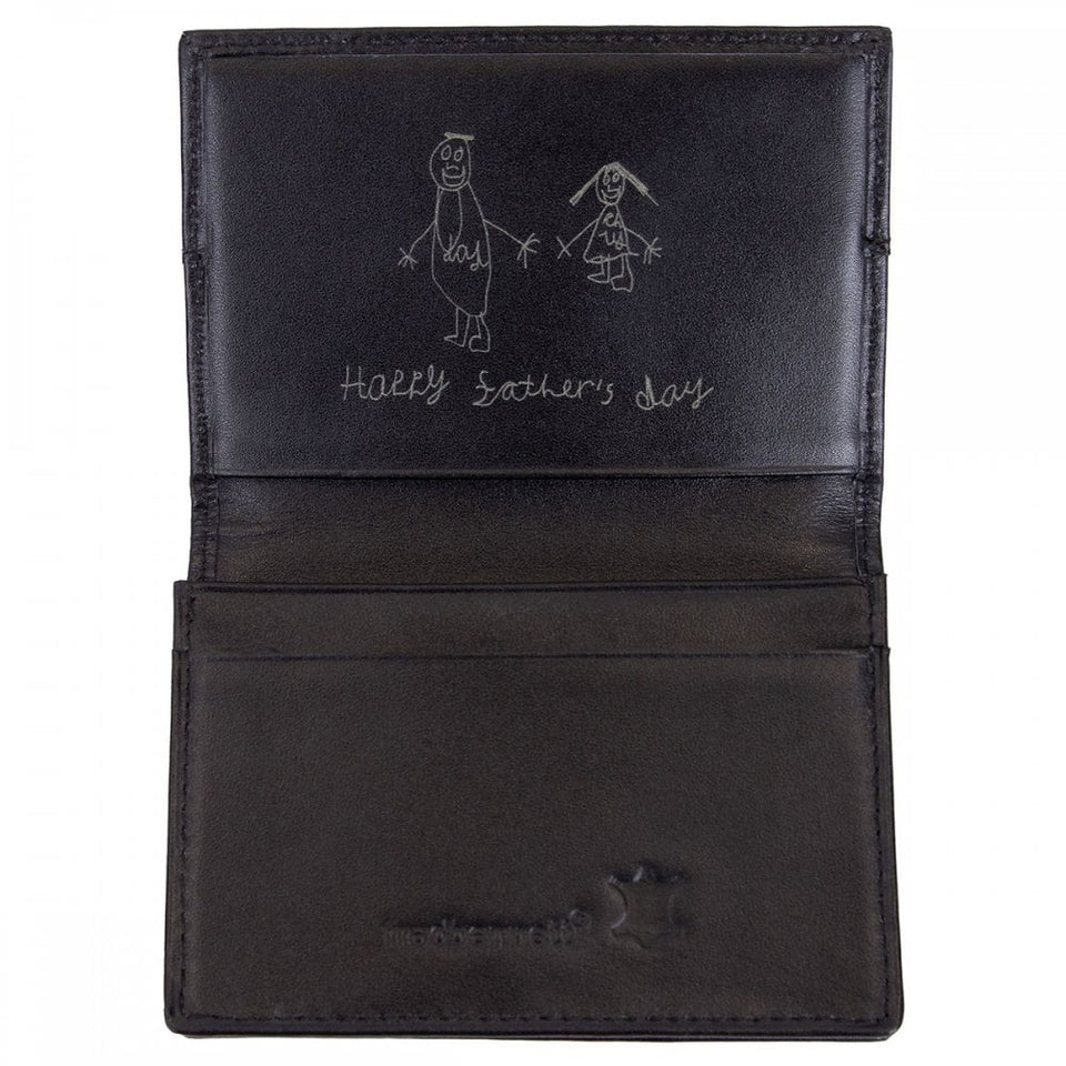 Fred Bennett Reborn Recycled Leather Red Detailed Cardholder