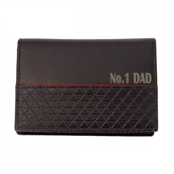 Fred Bennett Reborn Recycled Leather Red Detailed Cardholder