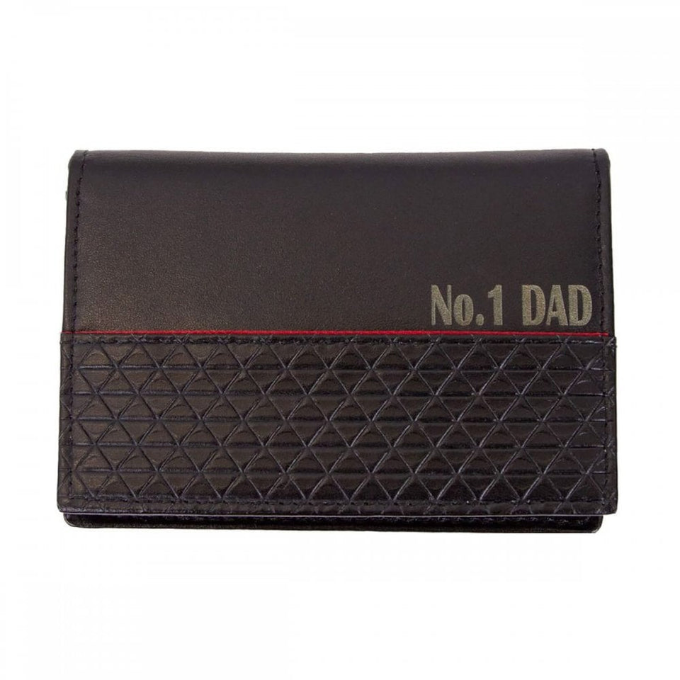 Fred Bennett Reborn Recycled Leather Red Detailed Cardholder