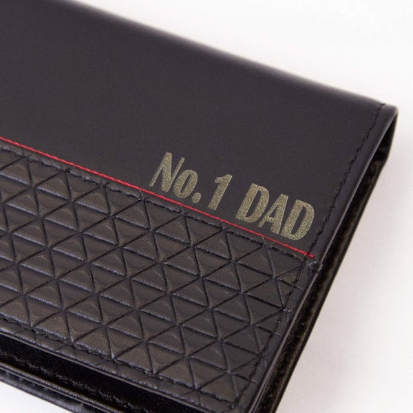 Fred Bennett Reborn Recycled Leather Red Detailed Cardholder