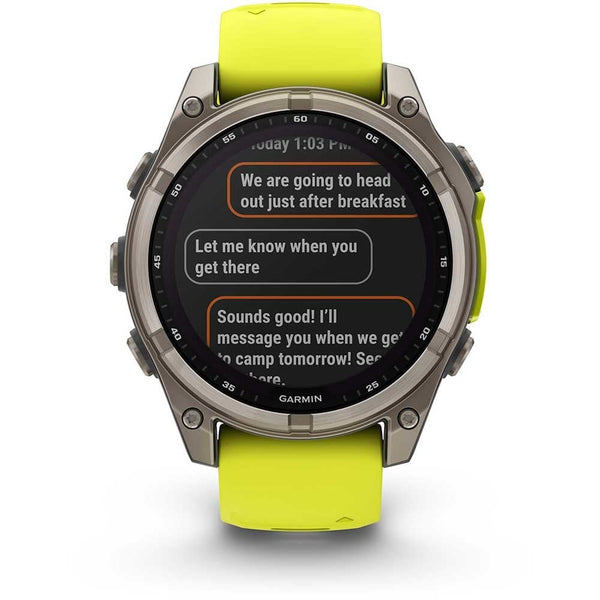 Garmin fēnix® 8 47mm Solar Amp Yellow Smartwatch