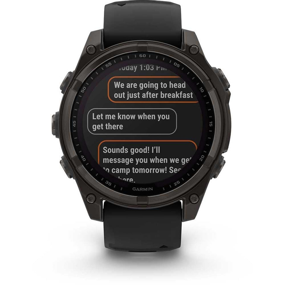 Garmin fēnix® 8 47mm Solar Sapphire Carbon Grey Smartwatch