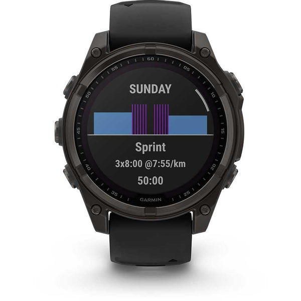 Garmin fēnix® 8 47mm Solar Sapphire Carbon Grey Smartwatch