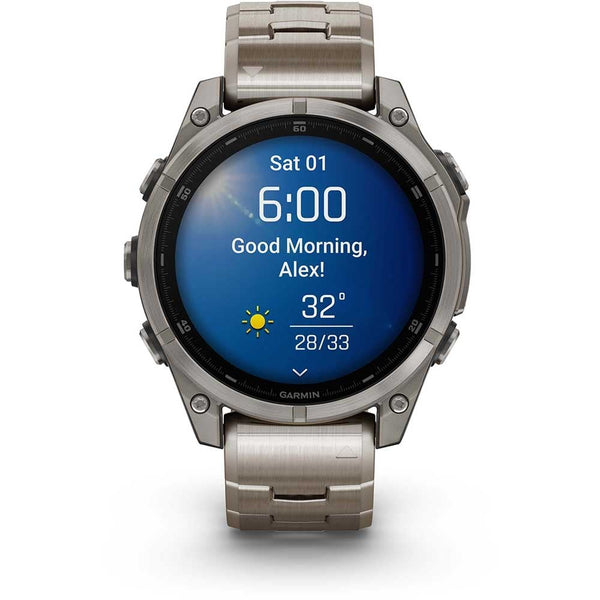 Garmin fēnix® 8 47mm Vented Titanium Bracelet Smartwatch