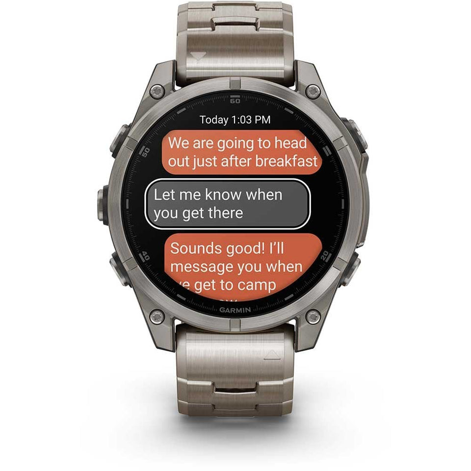 Garmin fēnix® 8 47mm Vented Titanium Bracelet Smartwatch