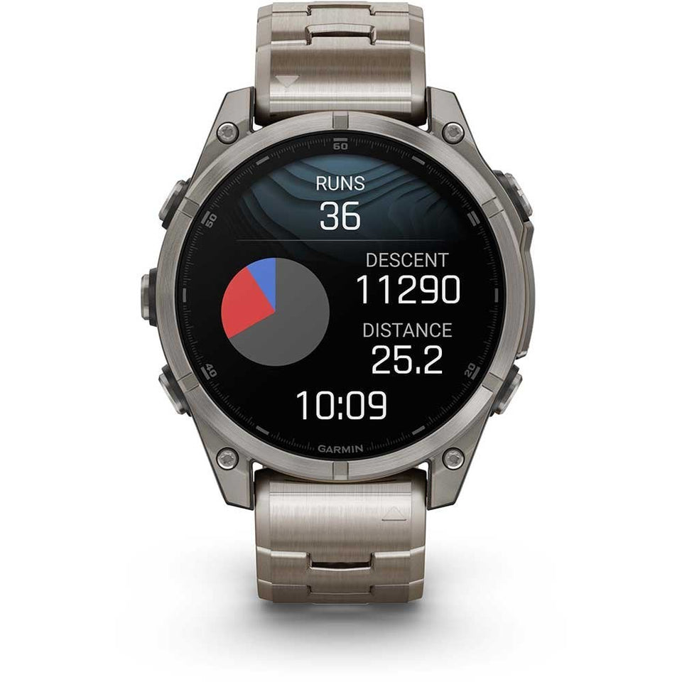 Garmin fēnix® 8 47mm Vented Titanium Bracelet Smartwatch