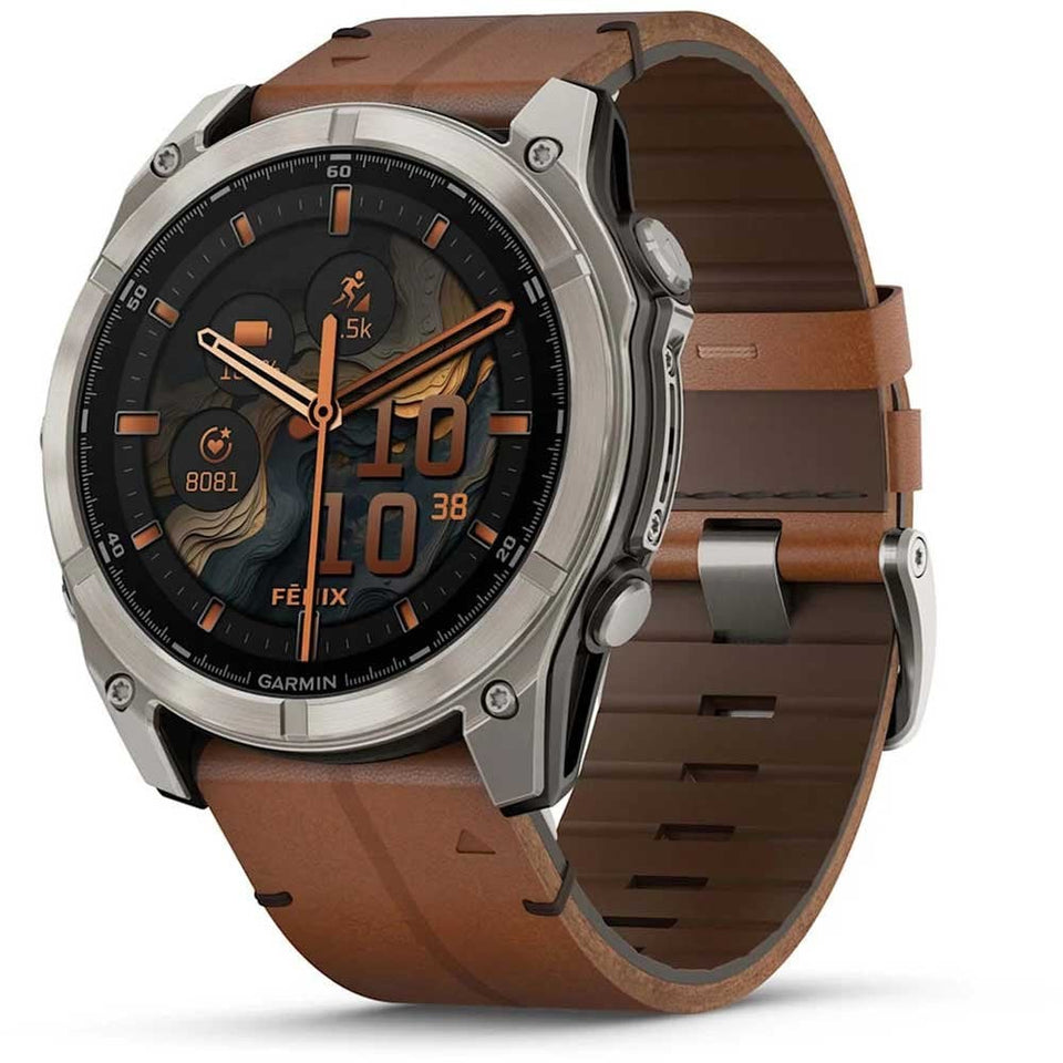 Garmin fēnix® 8 51mm Chestnut Leather Smartwatch