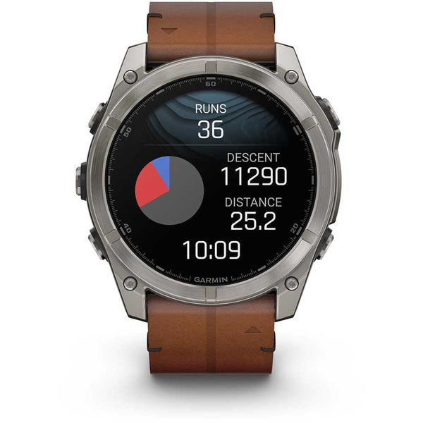 Garmin fēnix® 8 51mm Chestnut Leather Smartwatch