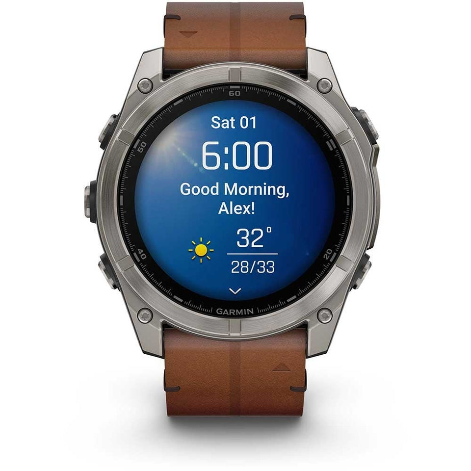 Garmin fēnix® 8 51mm Chestnut Leather Smartwatch
