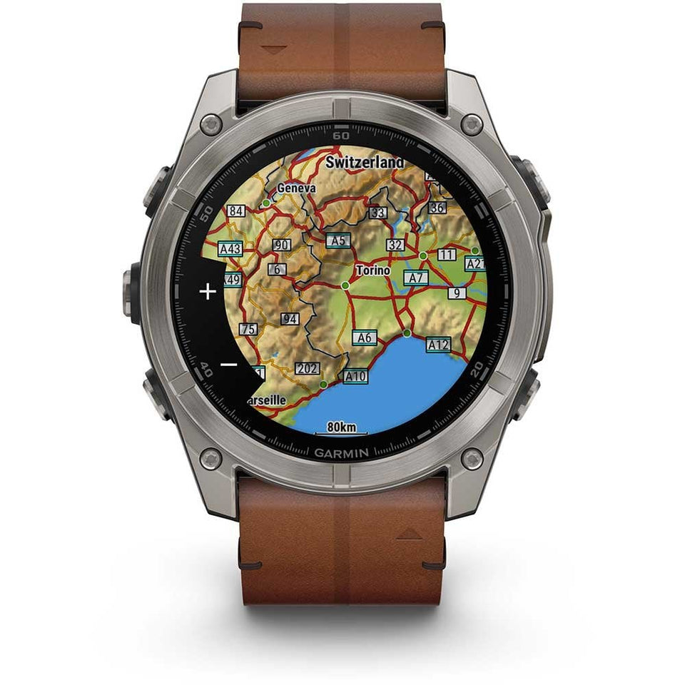 Garmin fēnix® 8 51mm Chestnut Leather Smartwatch