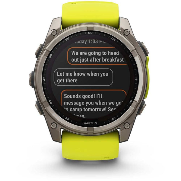 Garmin fēnix® 8 51mm Solar Amp Yellow Smartwatch