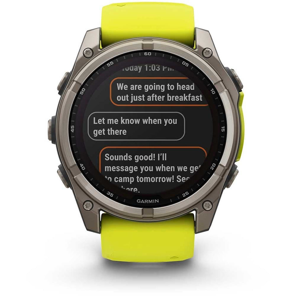 Garmin fēnix® 8 51mm Solar Amp Yellow Smartwatch