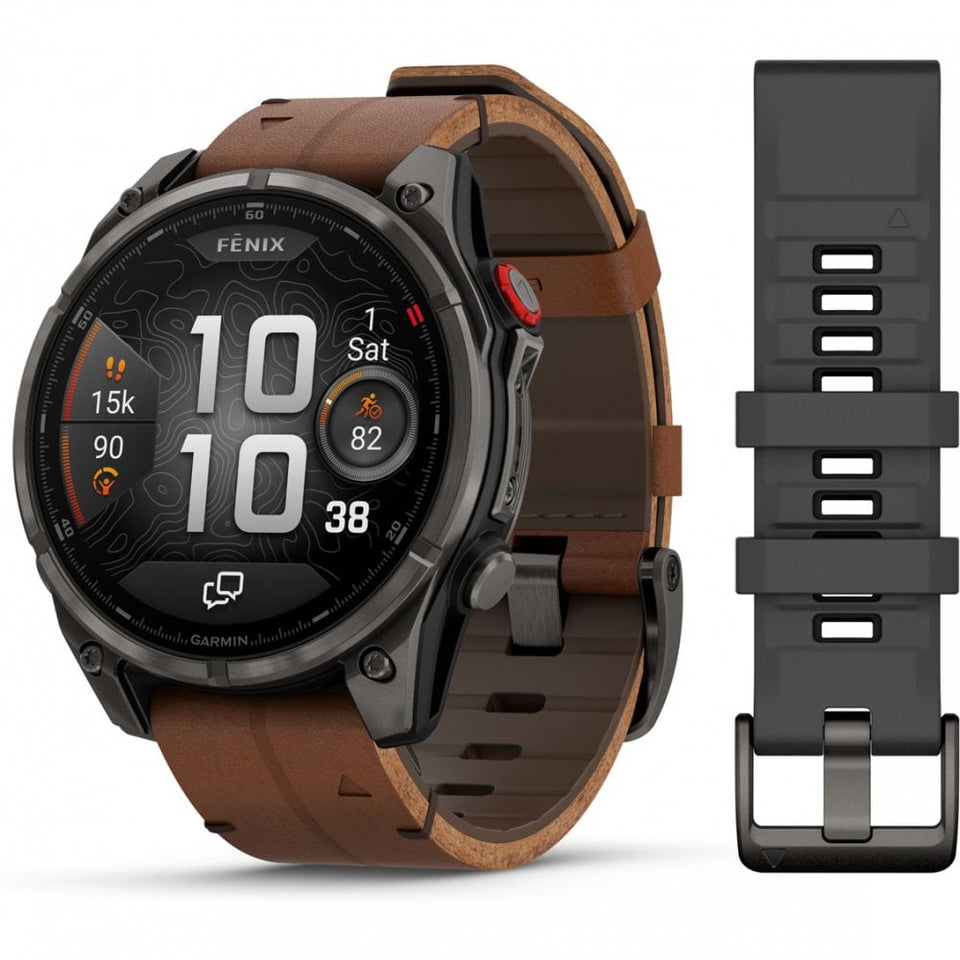 Garmin Fenix® 8 Pro 51mm AMOLED Chestnut Strap Watch
