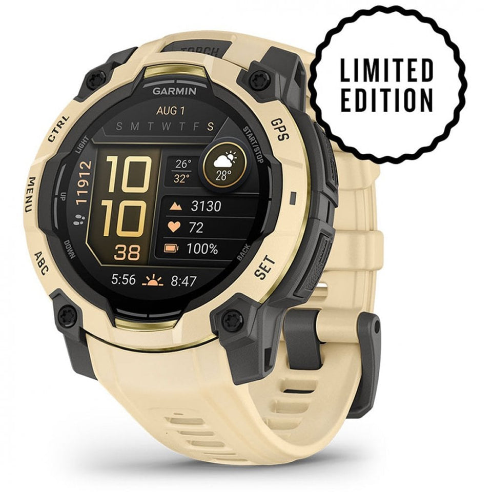Garmin Instinct® 3 45mm Limited Edition Black AMOLED Citrine Band Watch