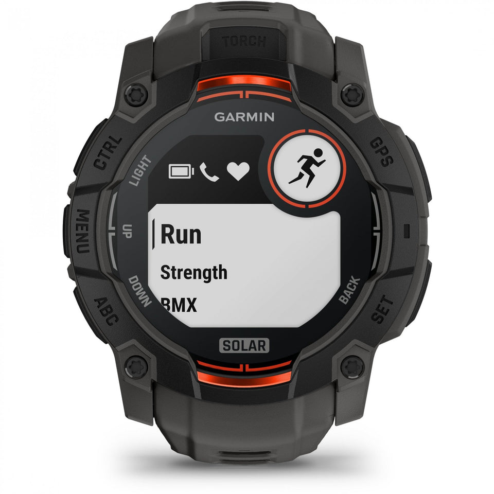 Garmin Instinct® 3 50mm Charcoal Solar Watch