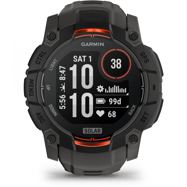 Garmin Instinct® 3 50mm Charcoal Solar Watch