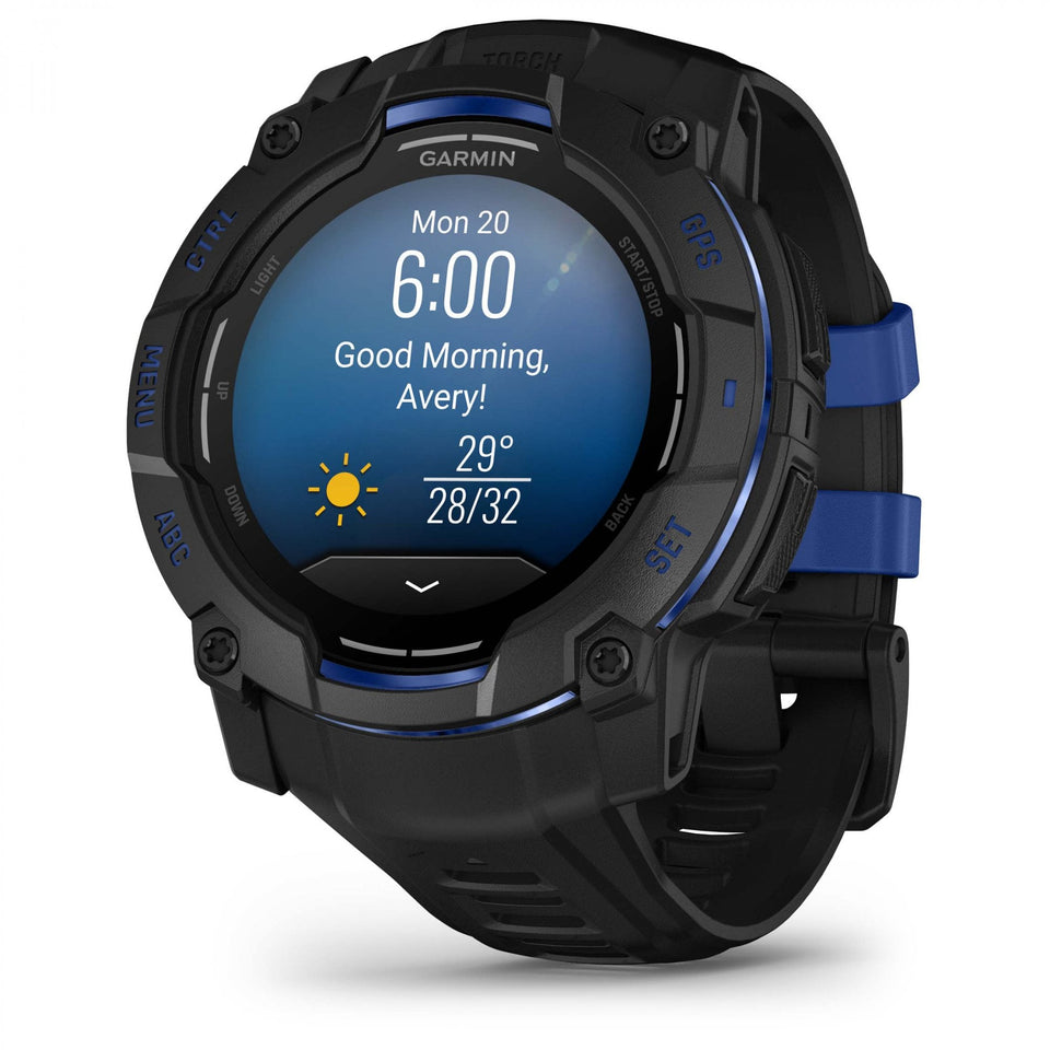 Garmin Instinct® 3 50mm Limited Edition Black & Blue Watch
