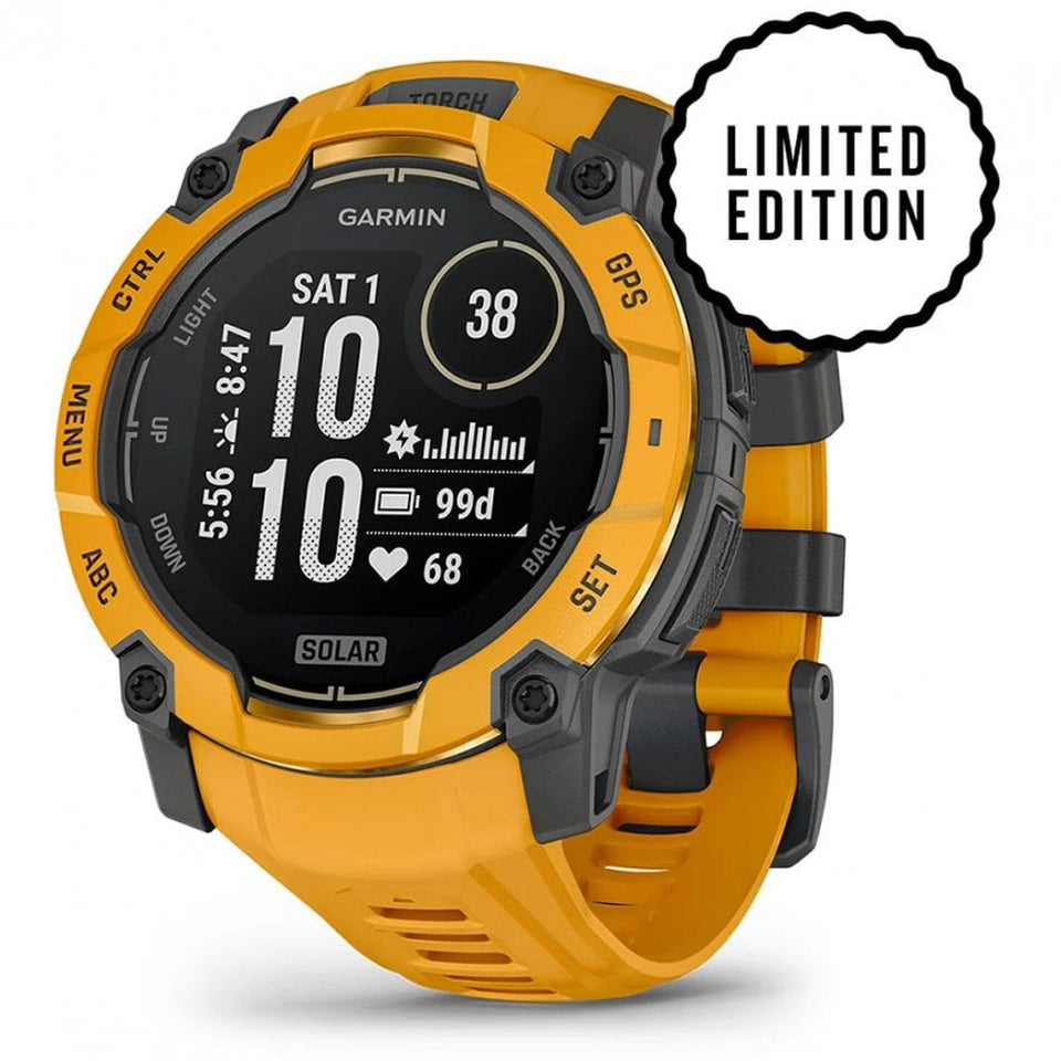 Garmin Instinct® 3 50mm Limited Edition Solar Suburst Strap Watch