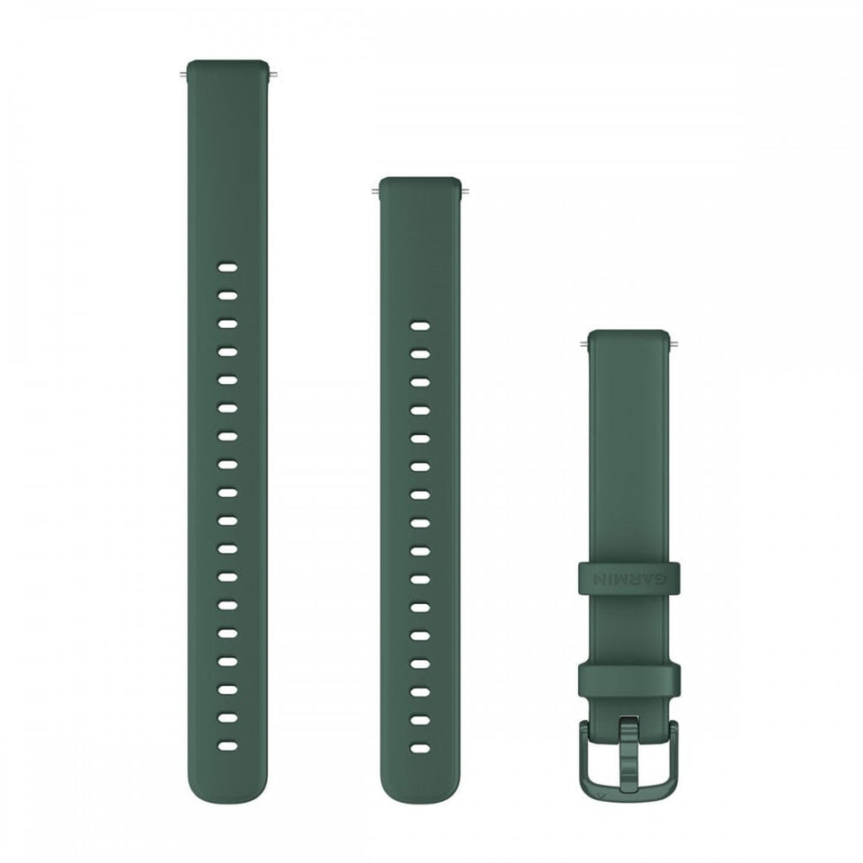 Garmin Lily® 2 14mm Jasper Green Silicone with Green Hardware Watch Strap
