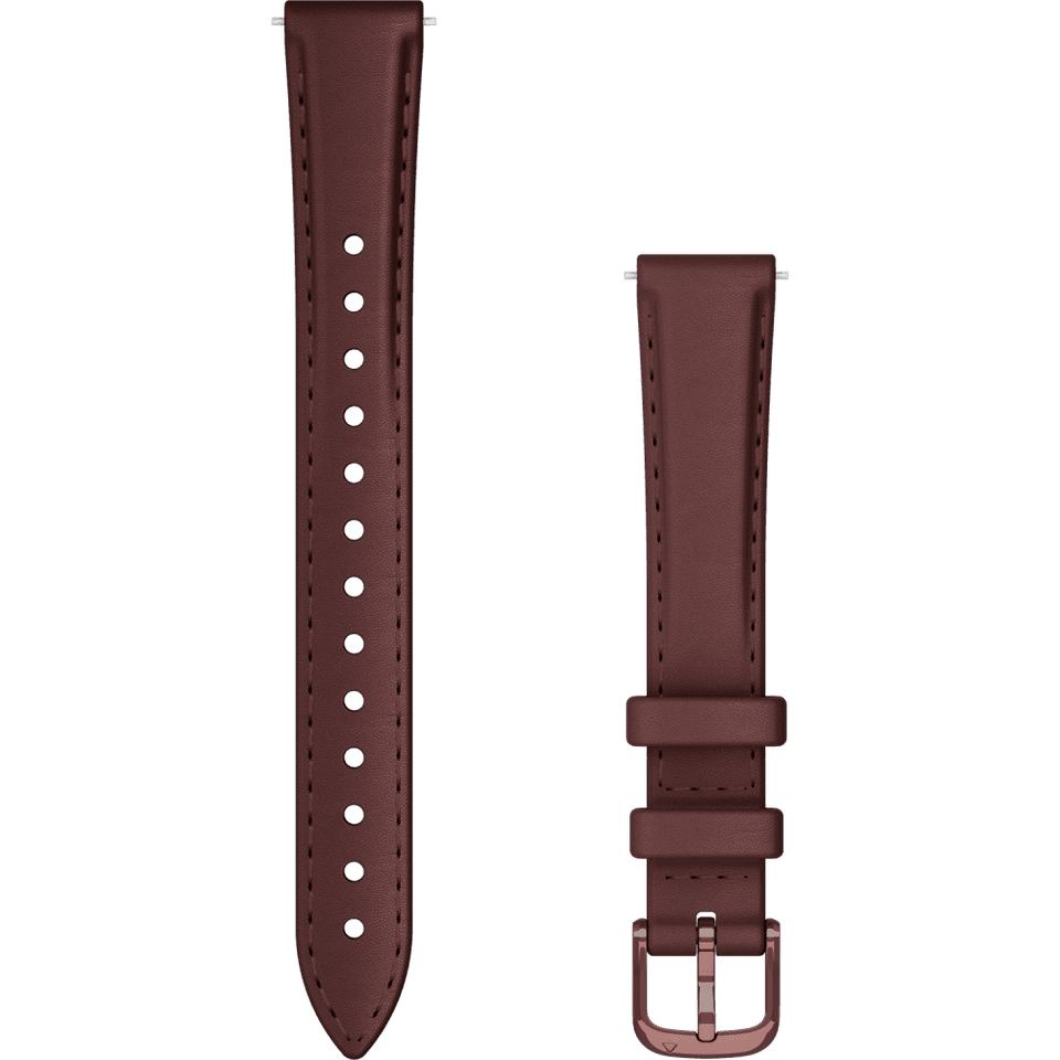 Garmin Lily® 2 14mm Mulberry Leather And Dark Bronze Buckle Watch Strap