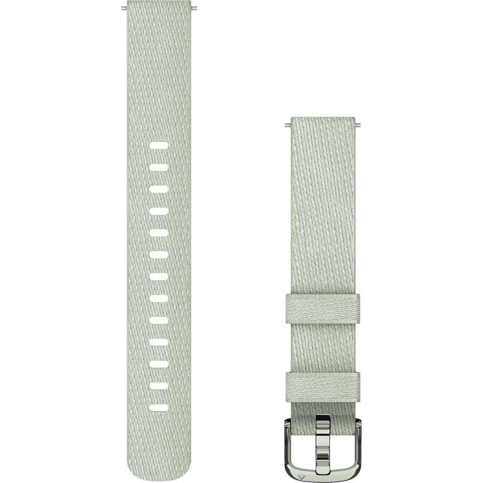Garmin Lily® 2 14mm Sage Grey Nylon And Silver Buckle Watch Strap