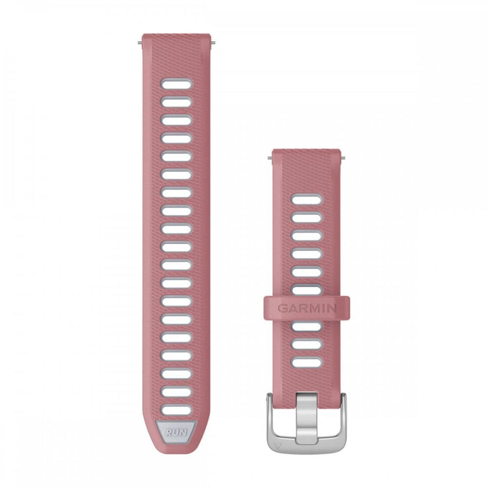 Garmin Quick Release 18mm Pink & Silver Hardware Strap