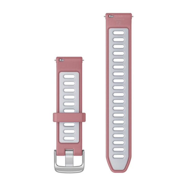 Garmin Quick Release 18mm Pink & Silver Hardware Strap