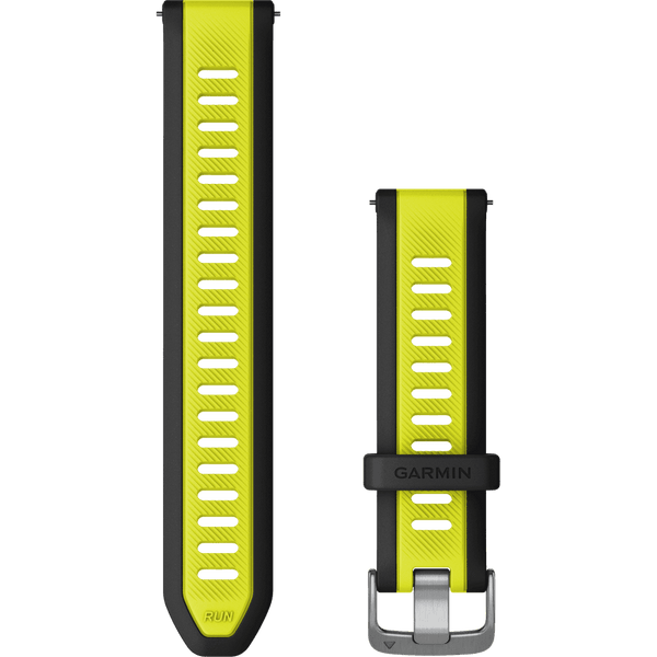 Garmin Quick Release 20mm Amp Yellow Silicone/Black Watch Strap