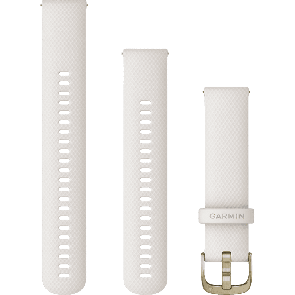 Garmin Quick Release 20mm Ivory And Cream Gold Buckle Watch Strap