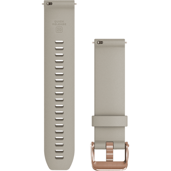 Garmin Quick Release 20mm Light Sand And Rose Gold Buckle Watch Strap