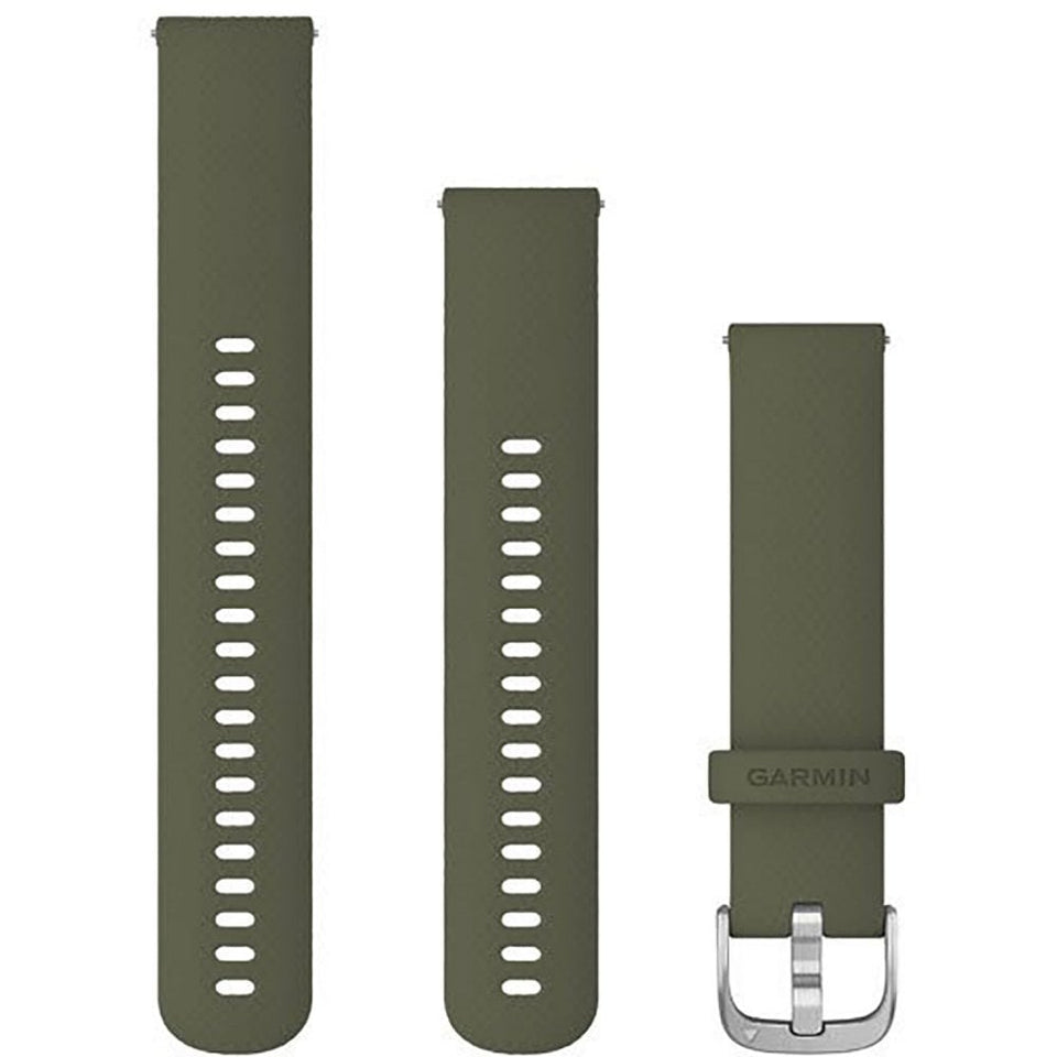 Garmin Quick Release 20mm Moss And Silver Buckle Watch Strap