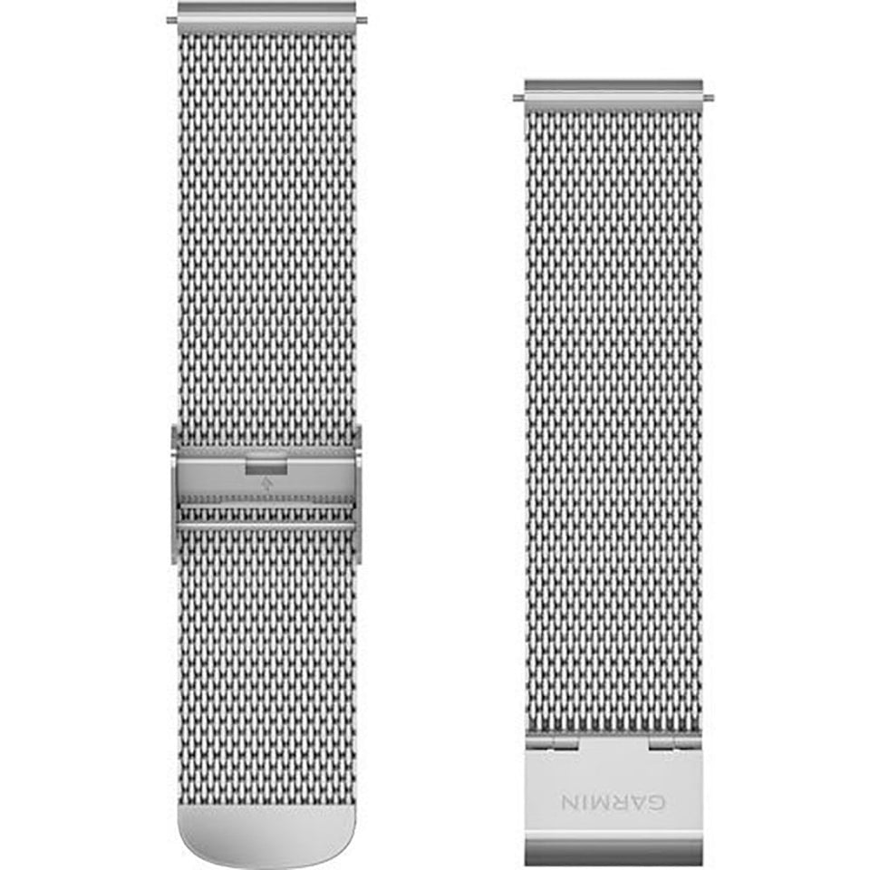 Garmin Quick Release 20mm Silver Milanese Watch Strap