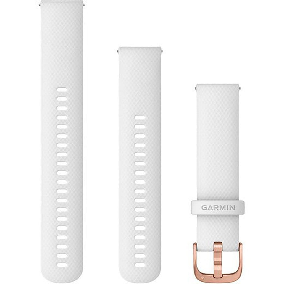 Garmin Quick Release 20mm White And Rose Gold Buckle Watch Strap