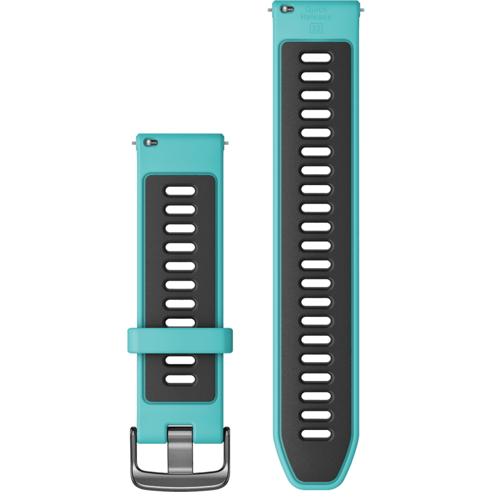 Garmin Quick Release 22mm Aqua/Black And Slate Buckle Watch Strap