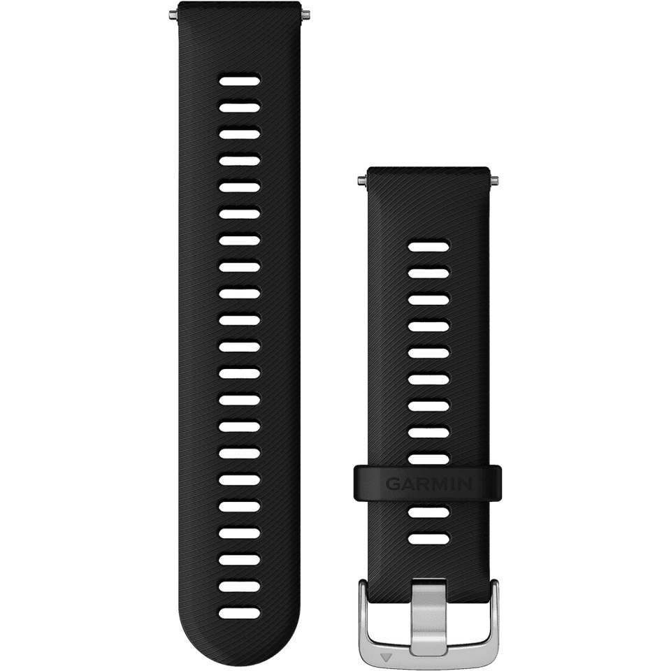 Garmin Quick Release 22mm Black And Silver Buckle Watch Strap
