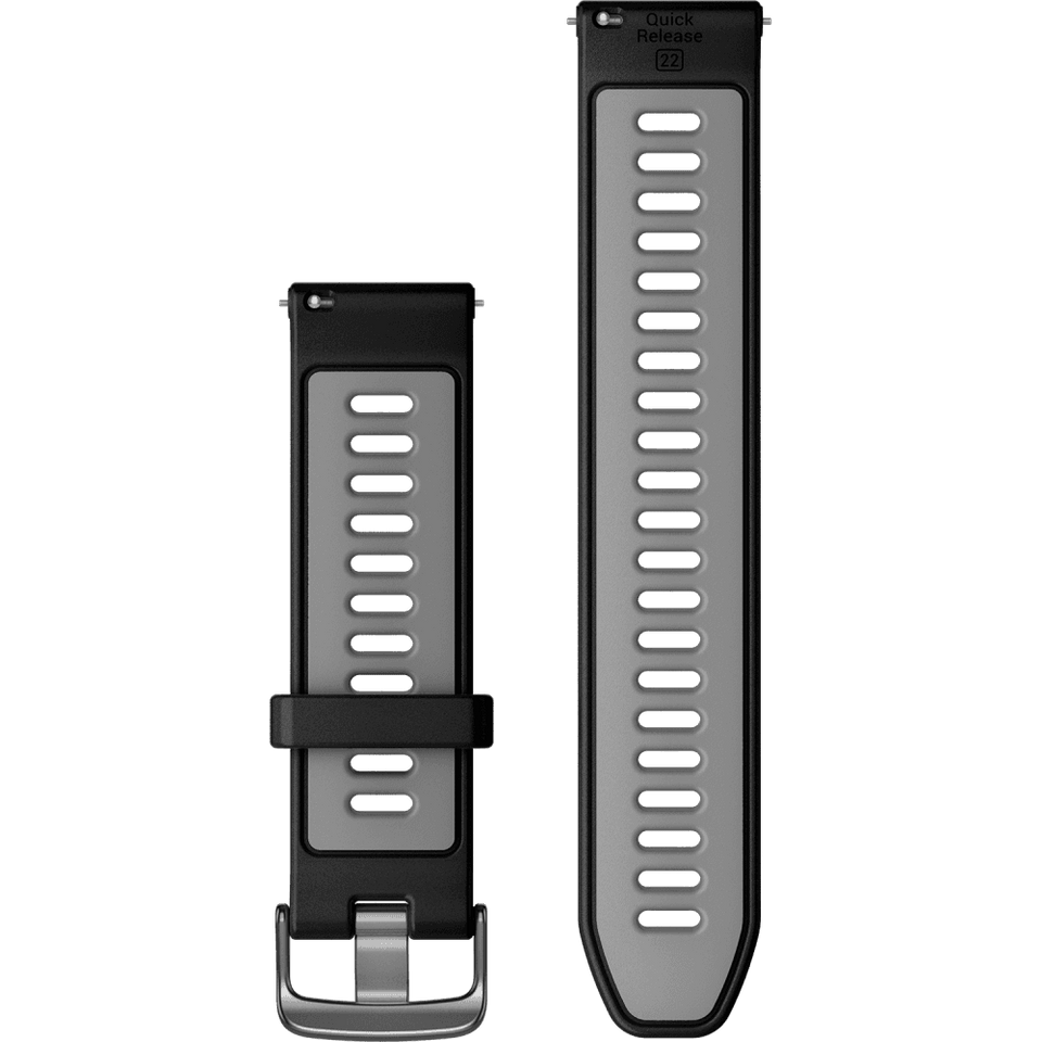 Garmin Quick Release 22mm Black/Powder Grey And Slate Buckle Watch Strap