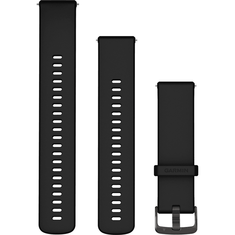 Garmin Quick Release 22mm Black With Slate Buckle Watch Strap