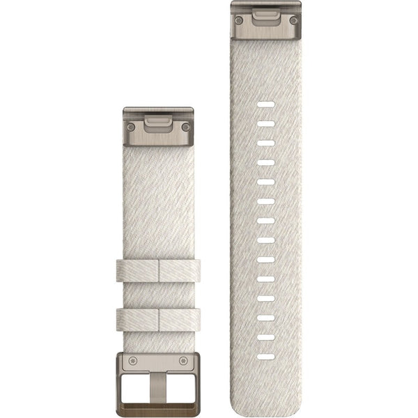 Garmin QuickFit® 20mm Cream Heathered Nylon with Soft Gold Hardware Watch Strap