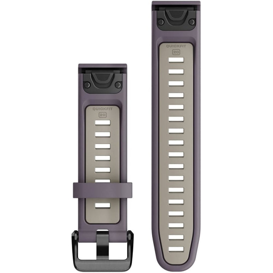 Garmin QuickFit® 20mm Deep Orchid/Light Sand Silicone Watch Strap