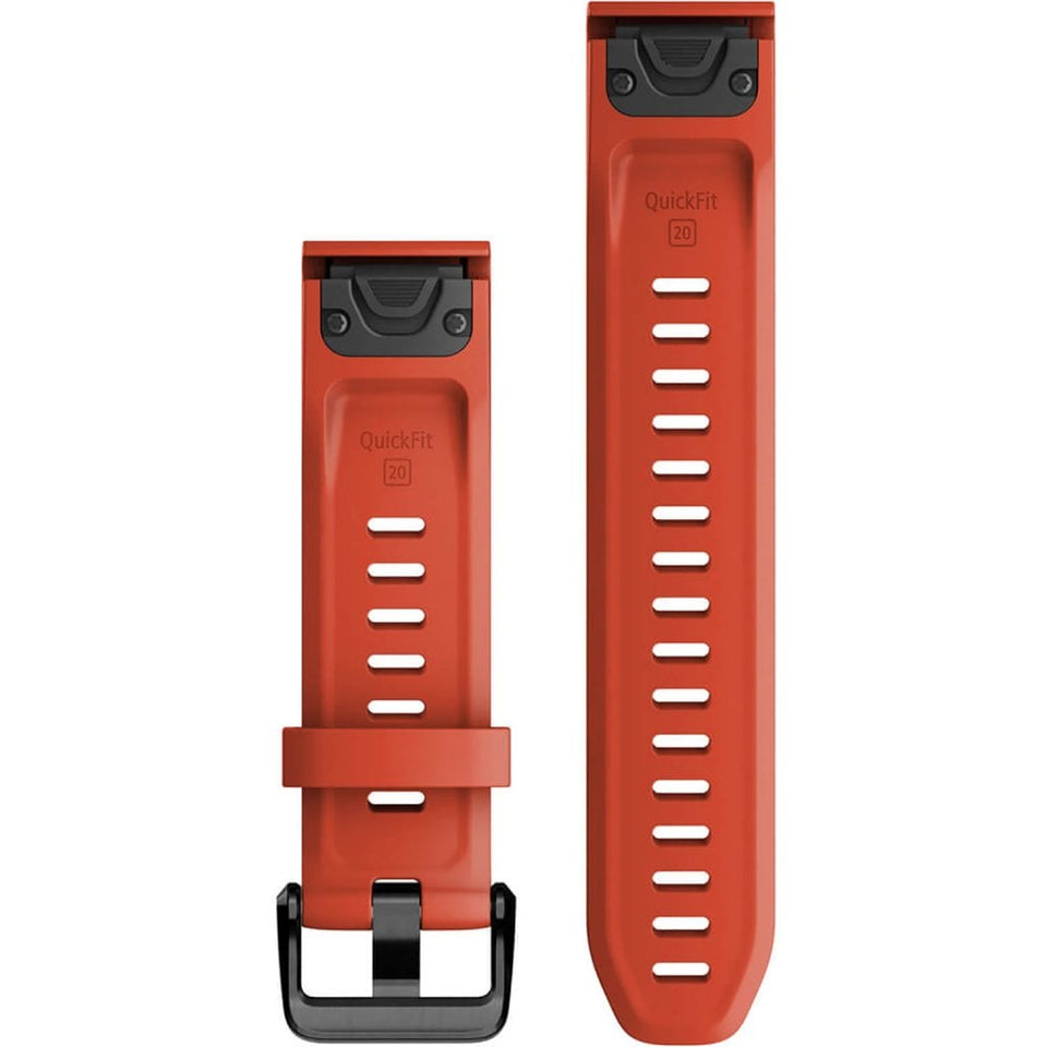 Garmin QuickFit® 20mm Flame Red Silicone Watch Strap