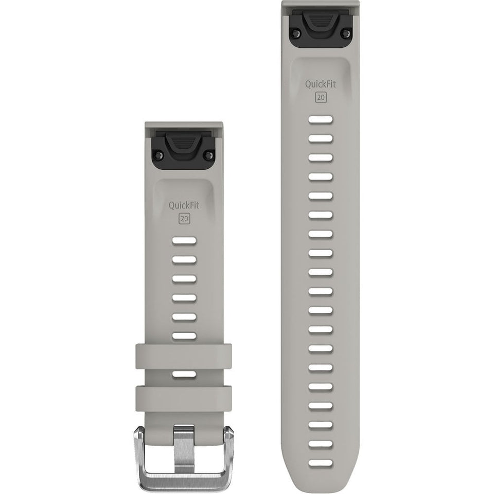 Garmin QuickFit® 20mm Fog Gray Silicone (3-piece Dive Set) Watch Strap