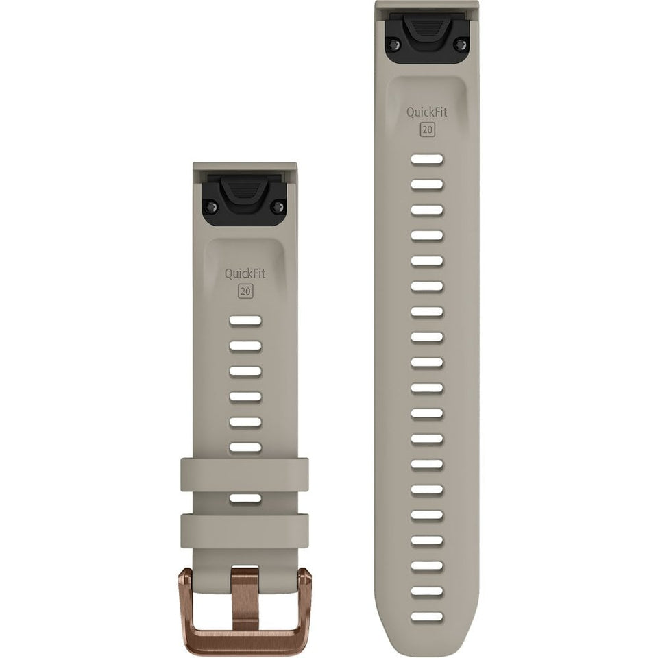 Garmin QuickFit® 20mm French Gray Silicone (3-piece Dive Set) Watch Strap