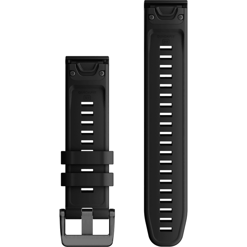 Garmin Quickfit 22mm Black Silicone Watch Strap