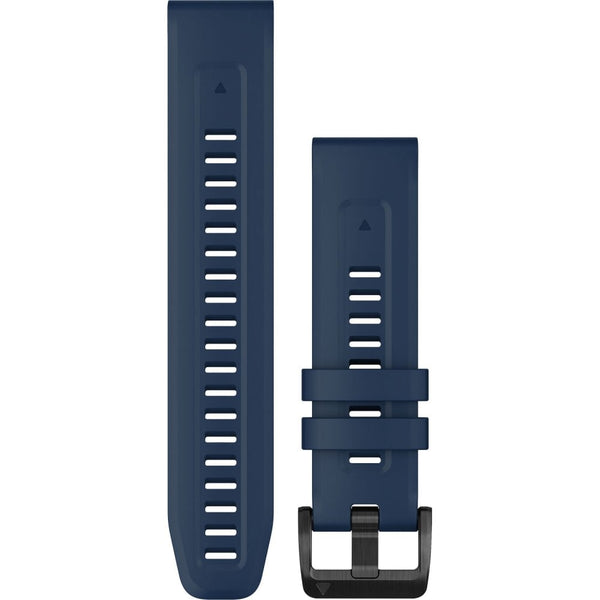 Garmin Quickfit® 22mm Captain Blue/Black Stainless Steel Hardware Watch Strap
