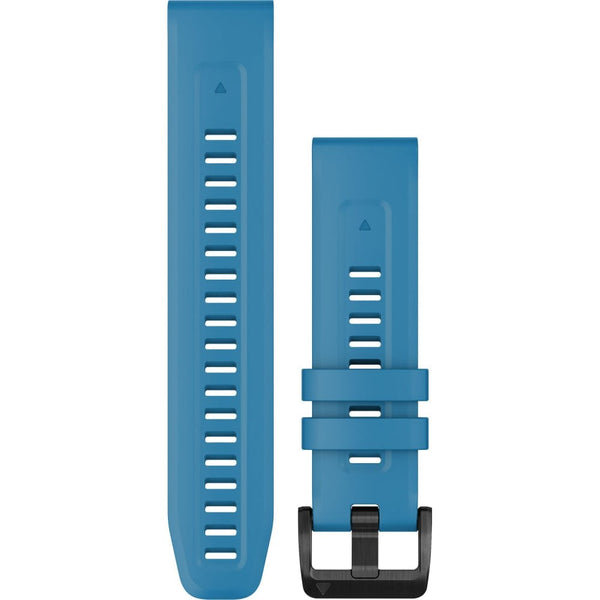 Garmin Quickfit® 22mm Cirrus Blue Black Stainless Steel Hardware Watch Strap
