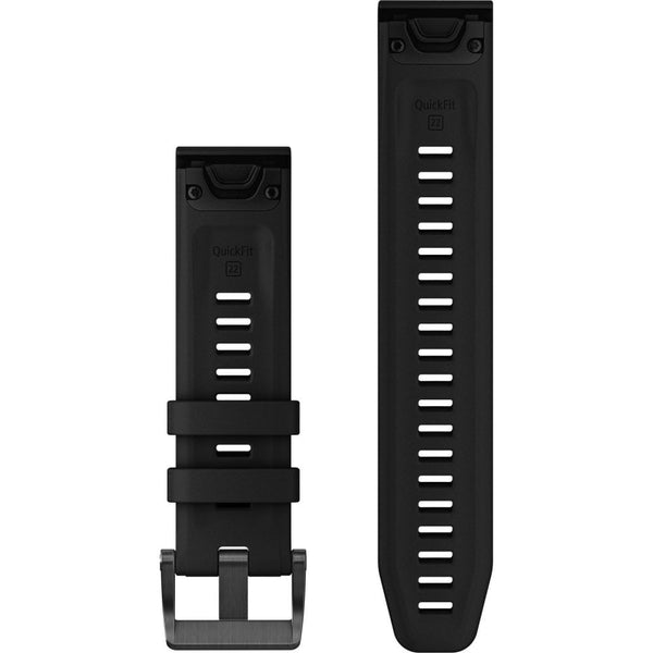 Garmin Quickfit® 22mm Dive Black Silicone (3-Piece Dive Set) Watch Strap