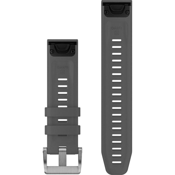 Garmin Quickfit® 22mm Dive Slate Grey Silicone (3-Piece Dive Set) Watch Strap