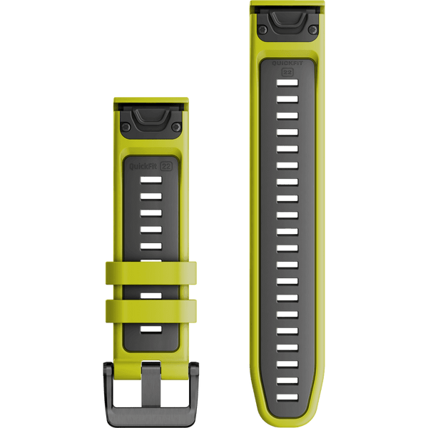 Garmin Quickfit 22mm Electric Lime/Graphite Silicone Watch Strap
