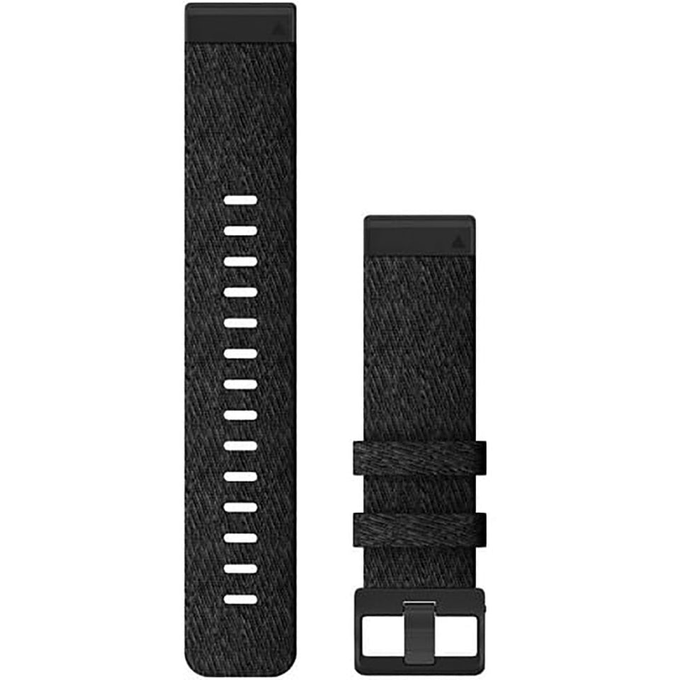 Garmin Quickfit® 22mm Heathered Black Nylon Watch Strap